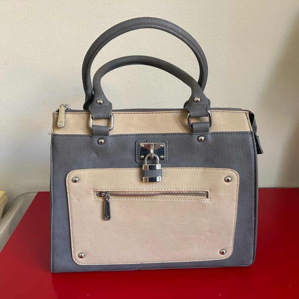 Grey and Beige two tone bag never used